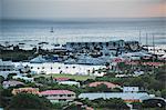 View over the boat harbour of Sint Maarten, Sint Maarten, West Indies, Caribbean, Central America