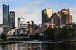 Melbourne city skyline, Melbourne, Victoria, Australia, Pacific