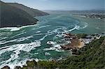 View inland across the lagoon from The Heads, Knysna, Western Cape, South Africa, Africa