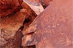 Atlatl Rock, Valley of Fire State Park, Overton, Nevada, United States of America, North America