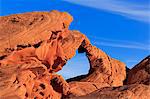 Natural Arch, Valley of Fire State Park, Overton, Nevada, United States of America, North America