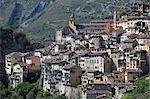 Saorge, perched Medieval village, Roya Valley, Alpes-Maritimes, Cote d'Azur, French Riviera, Provence, France, Europe