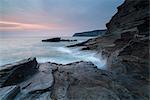 A coastal scene from Trebarwith Strand, Cornwall, England, United Kingdom, Europe