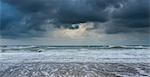 A stormy sea and sky at Happisburgh, Norfolk, England, United Kingdom, Europe