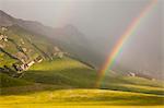 Sunset at Campo Imperatore, L'Aquila district, Abruzzo, Italy, Europe