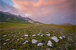 Sunset at Campo Imperatore, L'Aquila district, Abruzzo, Italy, Europe