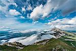 Centenario pathway photographed by Mount Aquila, Campo Imperatore, L'Aquila province, Abruzzo, Italy, Europe