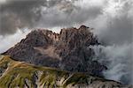 Corno Grande of Gran Sasso after the thunderstorm, Campo Imperatore, L'Aquila province, Abruzzo, Italy, Europe