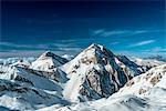 Intermesoli's Peak and Mount Corvo, Campo Imperatore, Teramo province, Abruzzo, Italy, Europe