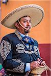 Portrait of a Mexican cowboy in the procession of Our Lady of Loreto Festival in San Miguel de Allende, Mexico