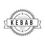 Kebab vintage stamp sign vector