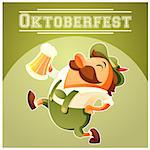 Vector image of the Oktoberfest beer festival banner