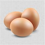 Eggs Set Gradient Mesh, Vector Illustration