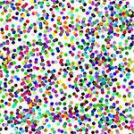 Colorful Falling Confetti Isolated on White Background.