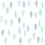 Seamless pattern with Christmas tree