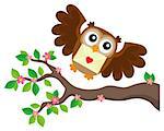 Valentine owl topic image 6 - eps10 vector illustration.