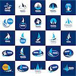 Template Vector Yacht logo. Illustration for travel and leisure