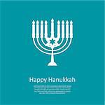 Happy Hanukkah, Jewish Holiday Background. Vector Illustration. Hanukkah is the name of the Jewish holiday. EPS10