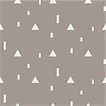 Random triangle shapes seamless vector pattern. Geometric repeating background.