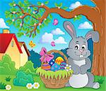 Easter rabbit thematics 4 - eps10 vector illustration.