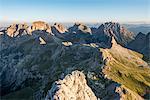 Sesto / Sexten, province of Bolzano, Dolomites, South Tyrol, Italy. View from the summit of Mount Paterno