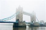 Tower Bridge in London Fog