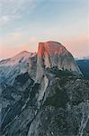 Half Dome at sunset in Yosemite National Park