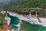 Dosan Line Train, Tokushima Prefecture, Japan