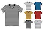 vector t shirt template collection for men