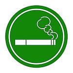 Sign Smoking Area . Vector illustration. Perfect for creating stencils.