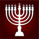Colored background traditional elements for hanukkah celebrations