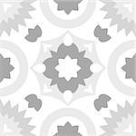 Tile grey, black and white decorative floor tiles vector pattern or seamless background