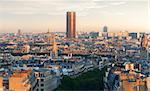 Panoramic view of Paris from the roof of the Triumphal Arch.