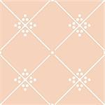 Tile pastel pink and white decorative floor tiles vector pattern or seamless background