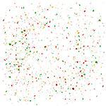 Particles Background. Colorful Confetti Isolated on White Background.