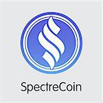 Spectrecoin: Blockchain Illustration. Blockchain, Block Distribution XSPEC Transaction Icon