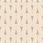 Tile vector pattern with grey arrows on pastel background