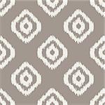 Ikat classic seamless vector pattern. Geometric repeating background.