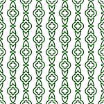 Green line geometric seamless vector pattern. Simple abstract repeating background.