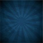 Sunburst Blue Background With Gradient Mesh, Vector Illustration