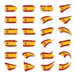 spain flag, vector illustration on a white background