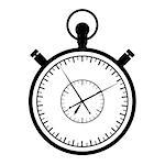 Stopwatch on a white background. Vector illustration