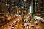 Rush hour traffic in Central, Hong Kong Island, Hong Kong, China, Asia