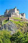 Edinburgh Castle, historic fortress, Castle Rock, Castlehill, Edinburgh Old Town, UNESCO World Heritage Site, Midlothian, Scotland, United Kingdom, Europe