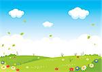 Flat Landscape Vector Illustration