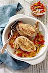 Roasted chicken legs with peppers (Provençal)