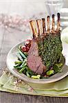 Rack of lamb with a herb crust for Easter