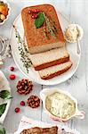 Meat patties and a herb and caper mayonnaise for Christmas