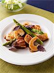 Thai salmon shrimp stir fry