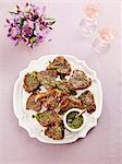 Lamb chops with pesto